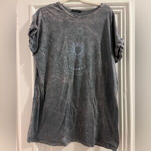 Caution To The Wind Charcoal Graphic Tee